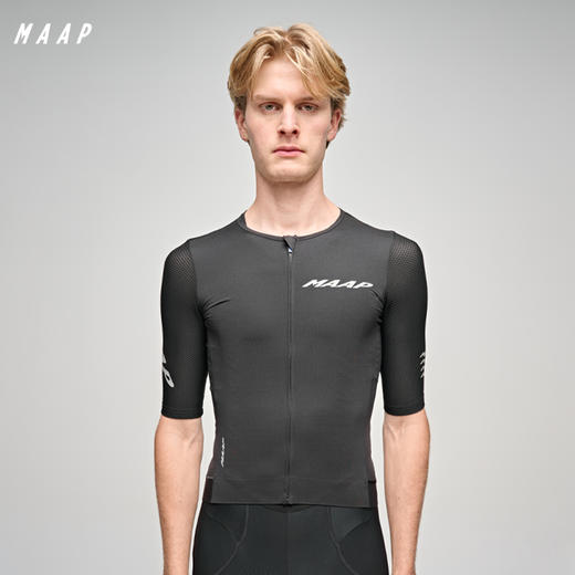 MAAP 男士 Emerge Jersey 灰标黑 短袖骑行服 商品图0