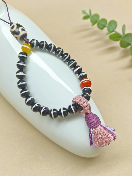 玛瑙天珠手串（8mm）挂件手机链 商品图1