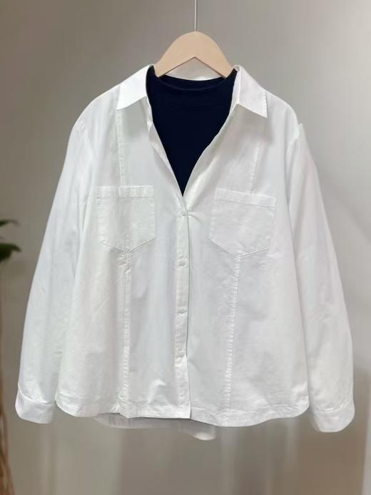 【秋新品】古泥品牌5872 100%棉加绒秋冬长袖衬衫-喜出 商品图5