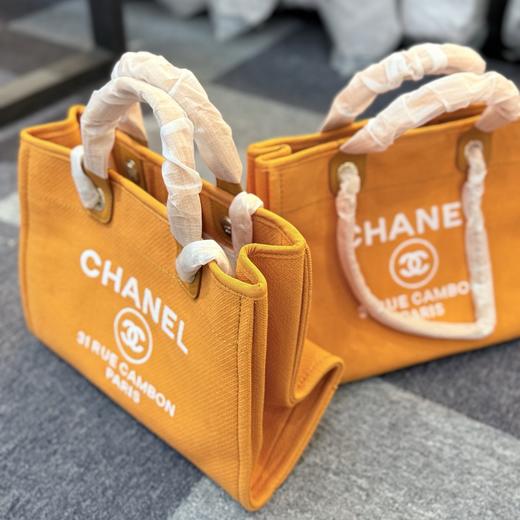 香家橘色帆布沙滩包 商品图8