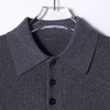 M055SDSA男士秋冬新款痞帅男装潮牌纯色polo翻领针织衫休闲百搭毛衣 商品缩略图2