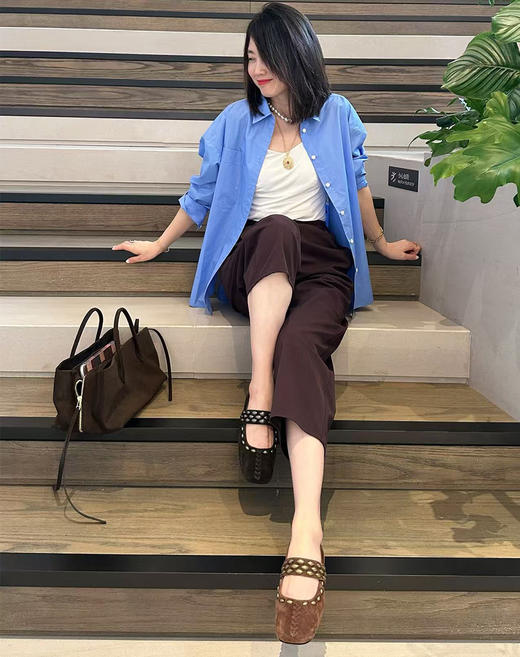 Westory2025年秋季套包软底平跟玛丽珍单鞋休闲百搭浅口单鞋W25CE76571 商品图8