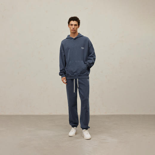 【水洗系列】CHINISM潮流男装 重磅500G连帽卫衣男美式运动帽衫 商品图3