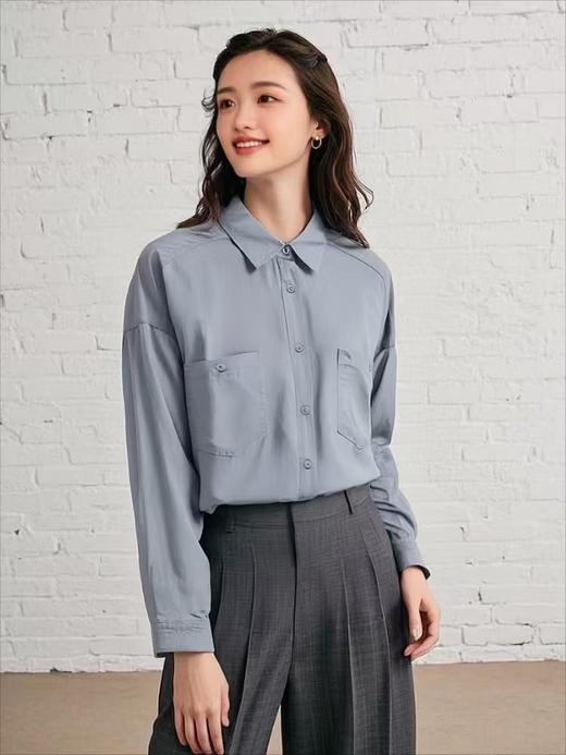 【秋新品】古泥品牌7500 棉➕再生纤维衬衫-喜出 商品图2