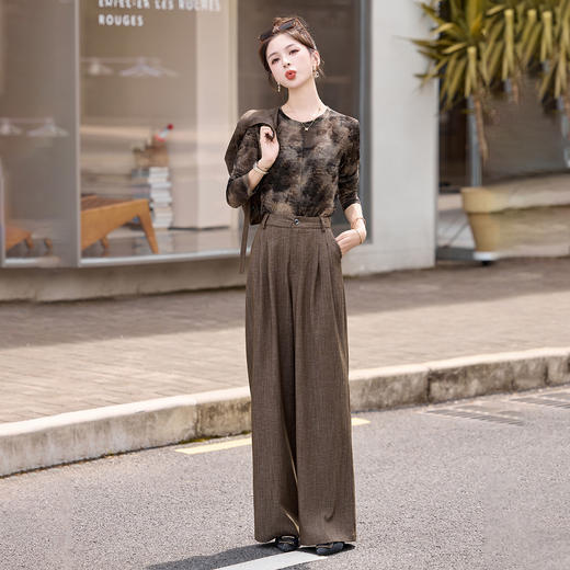 HR SNX3168韩版拼接钉珠设计感小香风套装 商品图1