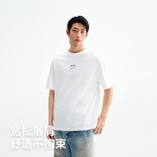 【黑水系列】CHINISM赤尘 轻薄纯棉logo印花短袖T恤商场同款 商品图2