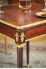 独角鹿西洋古董 19世纪末法国出品路易十六风格卷叶蝴蝶结主题铜鎏金精雕装饰桃花芯木多功能翻盖游戏桌 商品缩略图2
