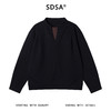 SDSA男士秋冬新款痞帅男装潮牌拼接褶皱假两件圆领卫衣复古上衣 商品缩略图1