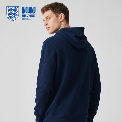【官方正版】英格兰国家队 | 秋季新款深蓝连帽卫衣运动休闲长袖 商品图1