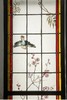 独角鹿西洋古董 19世纪末20世纪初法国新艺术时期出品雀鸟繁花主题彩绘玻璃花窗一组 商品缩略图5