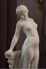 独角鹿西洋古董 意大利雕塑家Emilio Fiaschi签名创作卡拉拉大理石雕塑作品《身披薄纱的女子像》 商品缩略图3