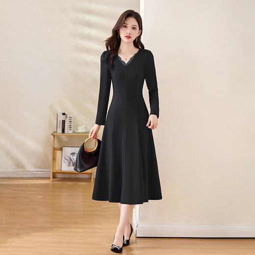 HR ZRX5657气质时尚潮流法式连衣裙 商品图1