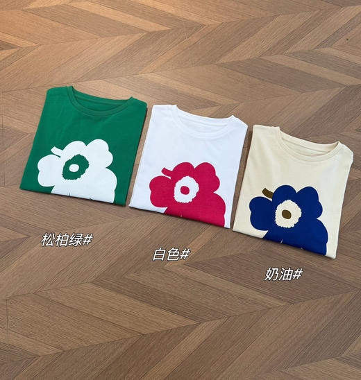 彩色花朵长袖T恤 商品图5