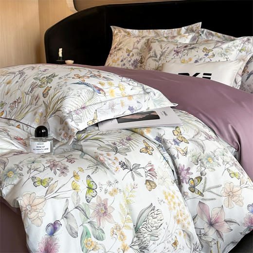 百丽安娜60支数码印花四件套花枝嫣然 商品图2