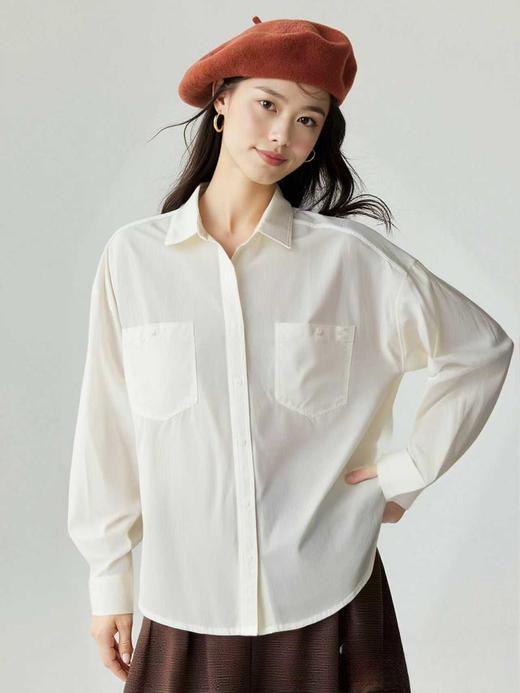 【秋新品】古泥品牌7500 棉➕再生纤维衬衫-喜出 商品图4