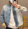 男款翻领牛仔外套 偏大014 商品缩略图2
