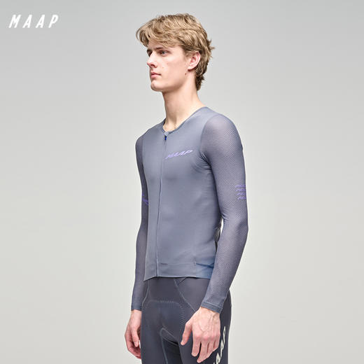 MAAP 男士 Emerge LS Jersey 星河紫 长袖骑行服 商品图0