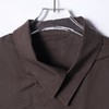 SDSA男士秋冬新款痞帅男装简约纯色单排扣长袖衬衫宽松韩版衬衣 商品缩略图1