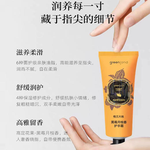 格兰大地黑莓月桂护手霜女滋润补水保湿防冻防干裂嫩肤嫩白留香75ml 商品图2
