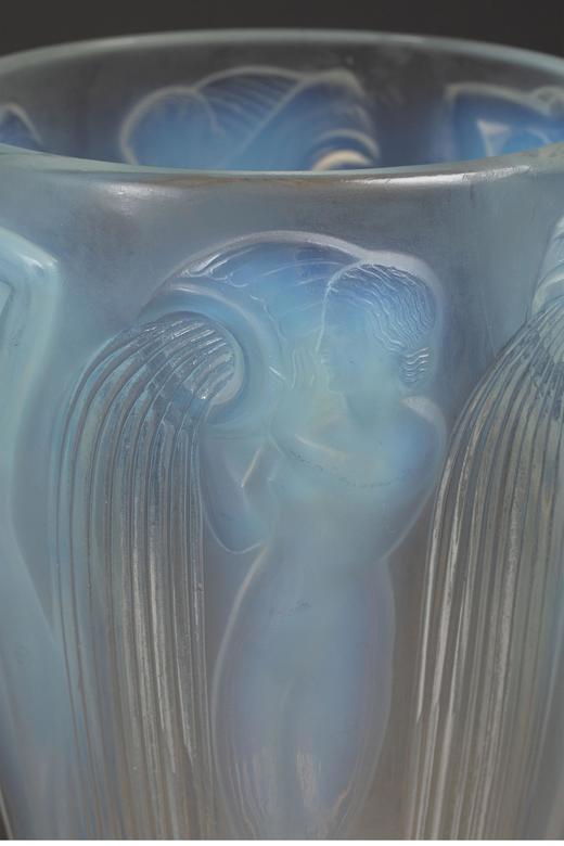 独角鹿西洋古董 1926年法国水晶工坊莱俪LALIQUE设计出品「Danaides 达那伊得斯」主题欧泊水晶花瓶 商品图2