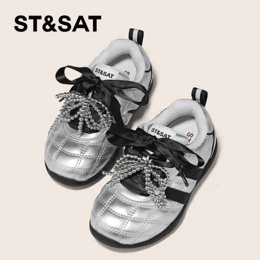 【童鞋】星期六时尚菱纹格芭蕾风女童德训鞋SSD3192UD1 商品图6