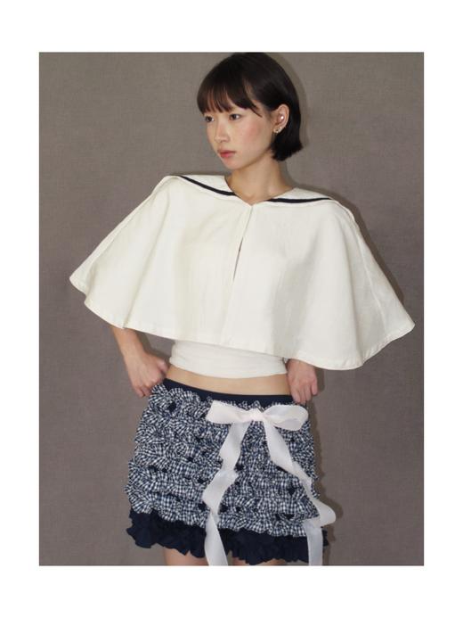 Kaiy Xiao 魔法航海系列 天丝海军领斗篷（蝴蝶结可拆卸） 商品图0