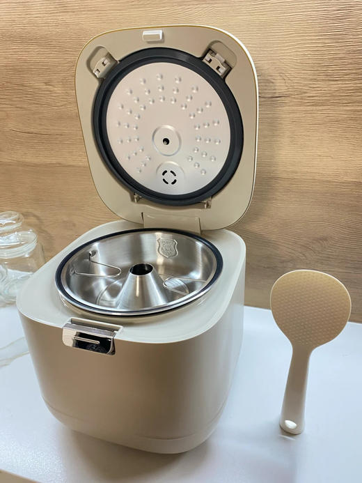 【低糖本味 饭香依旧 】倾厨迷你低糖饭煲2L 米汤萃取器304不锈钢 加厚精铁内胆 一体触屏面板 智能菜单 24h预约 上下NTC双控温探头 汤粥防溢出 商品图7
