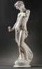 独角鹿西洋古董 19世纪末20世纪初意大利雕塑名家Fratelli Pugi兄弟签名创作新艺术风格卡拉拉大理石雕塑作品《持花少女》 商品缩略图1