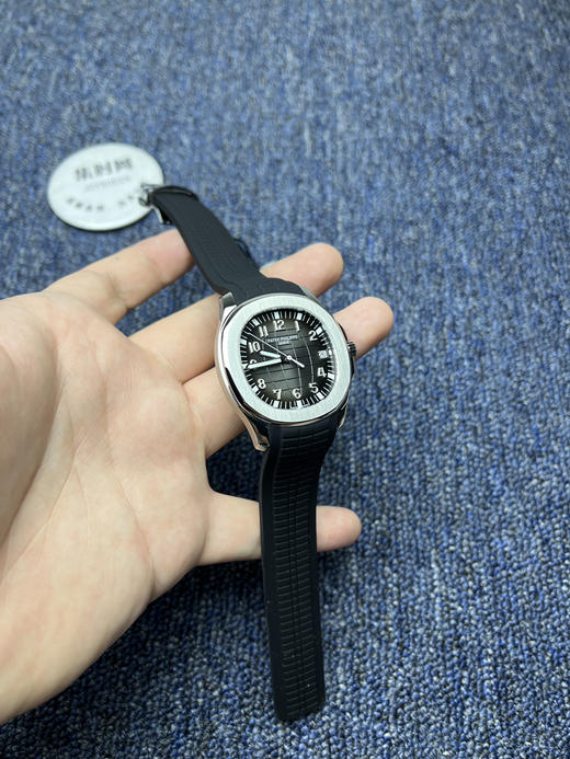 百达翡丽海底探险者系列 银手雷 PP5167 "黑毒液手雷"改装表 男士腕表 商品图2