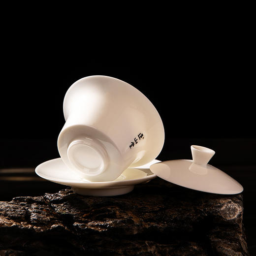正山堂茶业 白瓷盖碗瓷都德化120ml/150ml茶具 商品图6