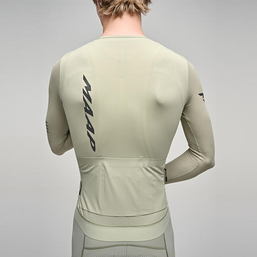 MAAP 男士 Emerge LS Jersey 流沙绿 长袖骑行服 商品图3
