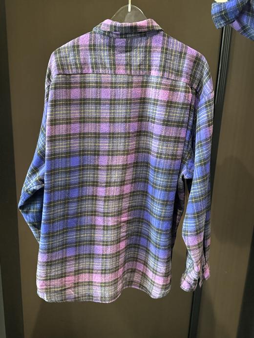 巴家 新款幻紫渐变格纹衬衫(波哥穿M合适,蕾姐L) 商品图9