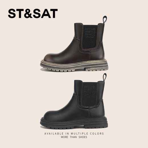 【童鞋】星期六英伦复古女童烟筒靴SSD3192U47 商品图8