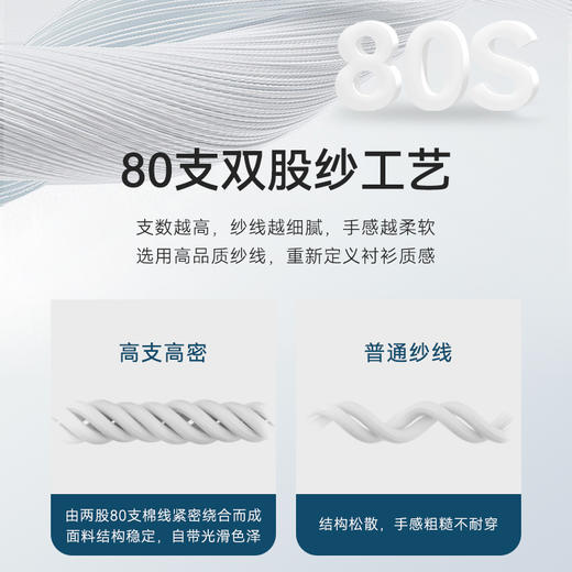 十如仕微定制免烫牛津纺纯色商务休闲长袖衬衫301-01&21 商品图11