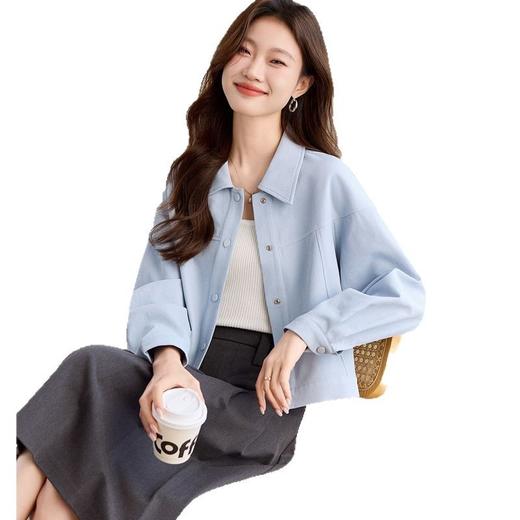 CS54-6671开春穿搭棒球服女士短外套春装女款2025年新款百搭小个子夹克上衣 商品图4