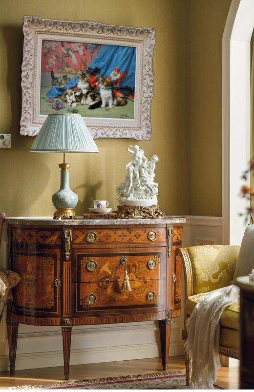 独角鹿西洋古董 20世纪初法国画家Daniel Merlin签名创作动物主题油画作品《母猫与三只小猫》 商品图0