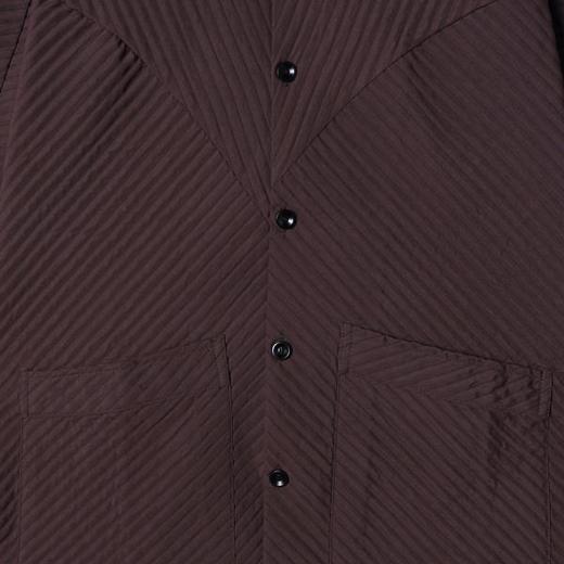 23118SDSA男士秋冬新款痞帅男装痞帅纯色压皱立领纽扣开衫夹克百搭时尚 商品图3