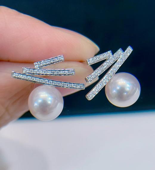 7.5-8mm akoya耳坠 商品图0