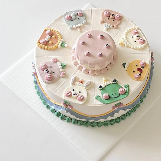 动物卡通手绘蛋糕-低糖处理无添加 商品图1