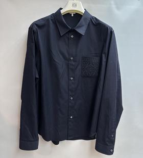 男款口袋logo长袖衬衫014