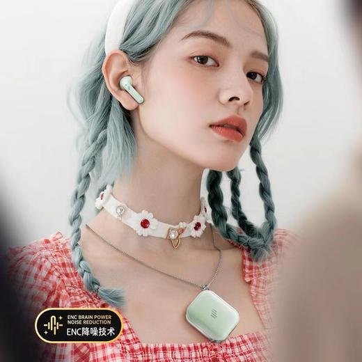 前100单享仿珍珠手链【标配潮流挂链】 索爱音牙项链蓝牙耳机 商品图3