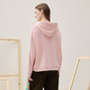 谜底连帽卫衣长袖2025冬季新品棉质粉色绣花宽松百搭女254MV1608 商品缩略图2