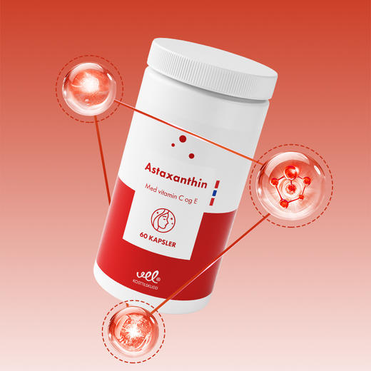 VEL挪威进口虾青素口服胶囊雨生红球藻弹润焕白女士抗非氧化衰老 商品图0