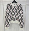 女款格纹logo针织毛衣007 商品缩略图0