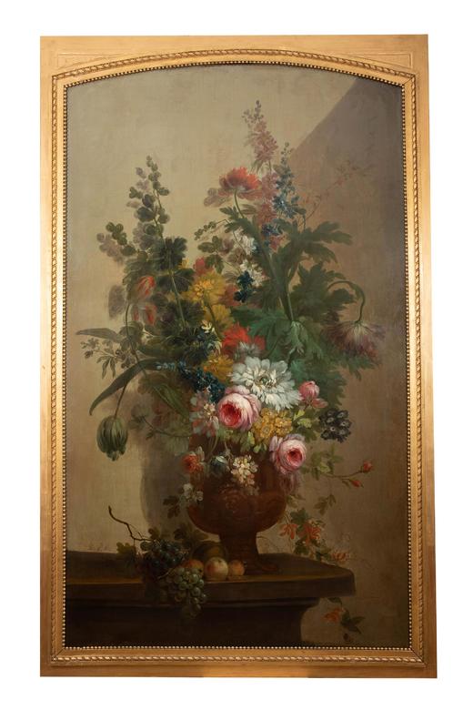 独角鹿西洋古董 比利时画家Henri Robbe签名创作静物花卉主题布面油画客厅装饰画 商品图0