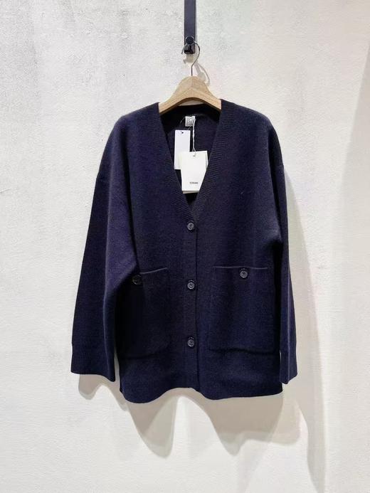 中性款V领针织开衫毛衣 商品图0