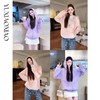 余潇潇【半糖少女】时尚百搭慵懒休闲感卫衣外套配精致可拆卸链条 商品缩略图0