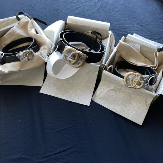 古家经典双G扣牛皮腰带 商品图9