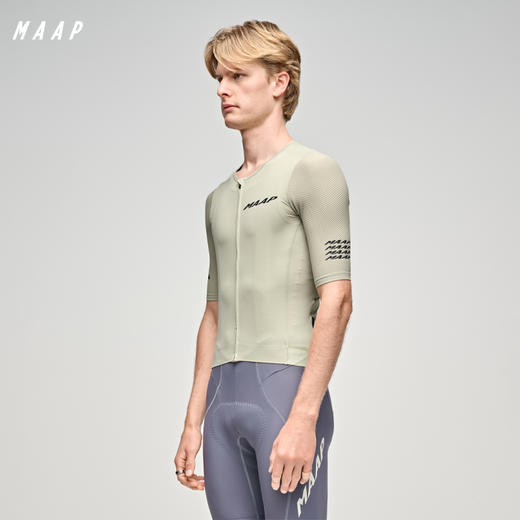 MAAP 男士 Emerge Jersey 流沙绿 短袖骑行服 商品图0
