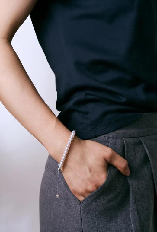 伽罗JALO 5-5.5mm 高等级淡水珍珠手链 商品图0